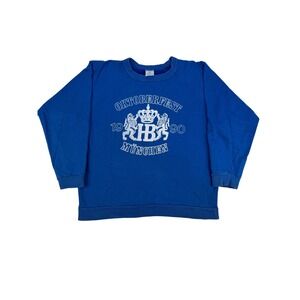 Vintage 1990 Oktoberfest Munchen HB Hofbrauhaus Sweatshirt Blue Cotton Club Sz 6